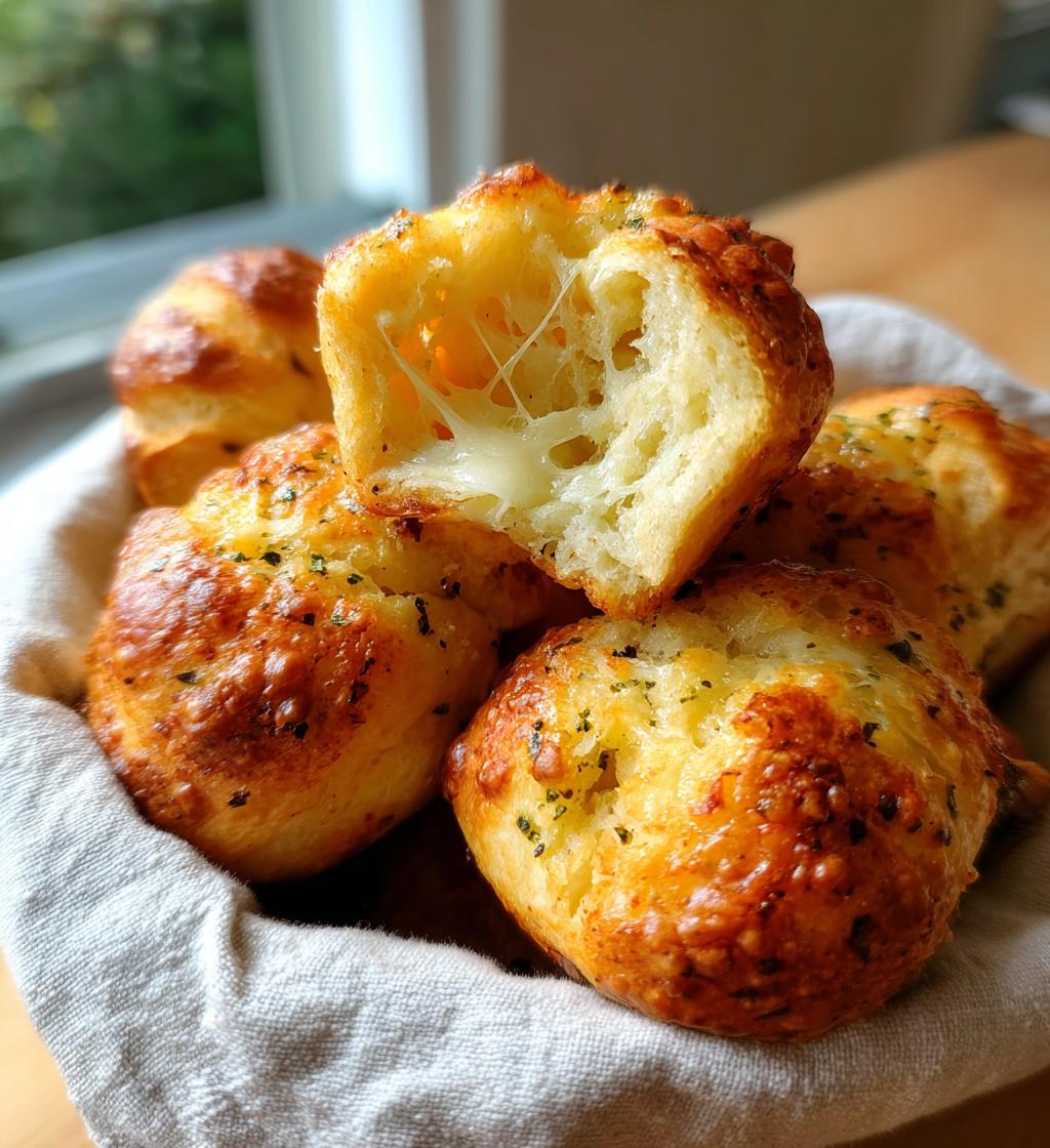cheese filled garlic knots