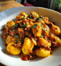 cheeseburger gnocchi easy one pot gnocchi recipe