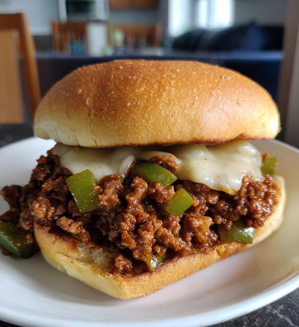 cheesesteak style sloppy joes - detail 1