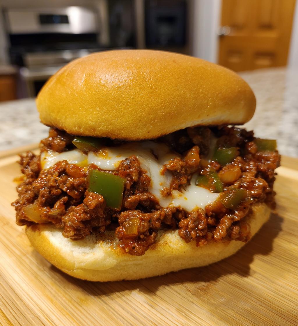 cheesesteak style sloppy joes