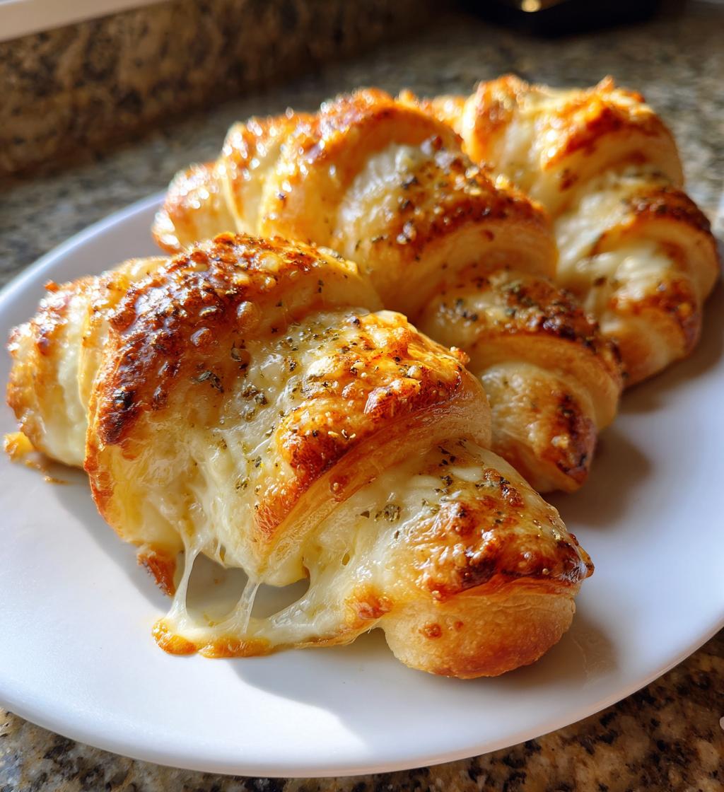 cheesy garlic crescent rolls