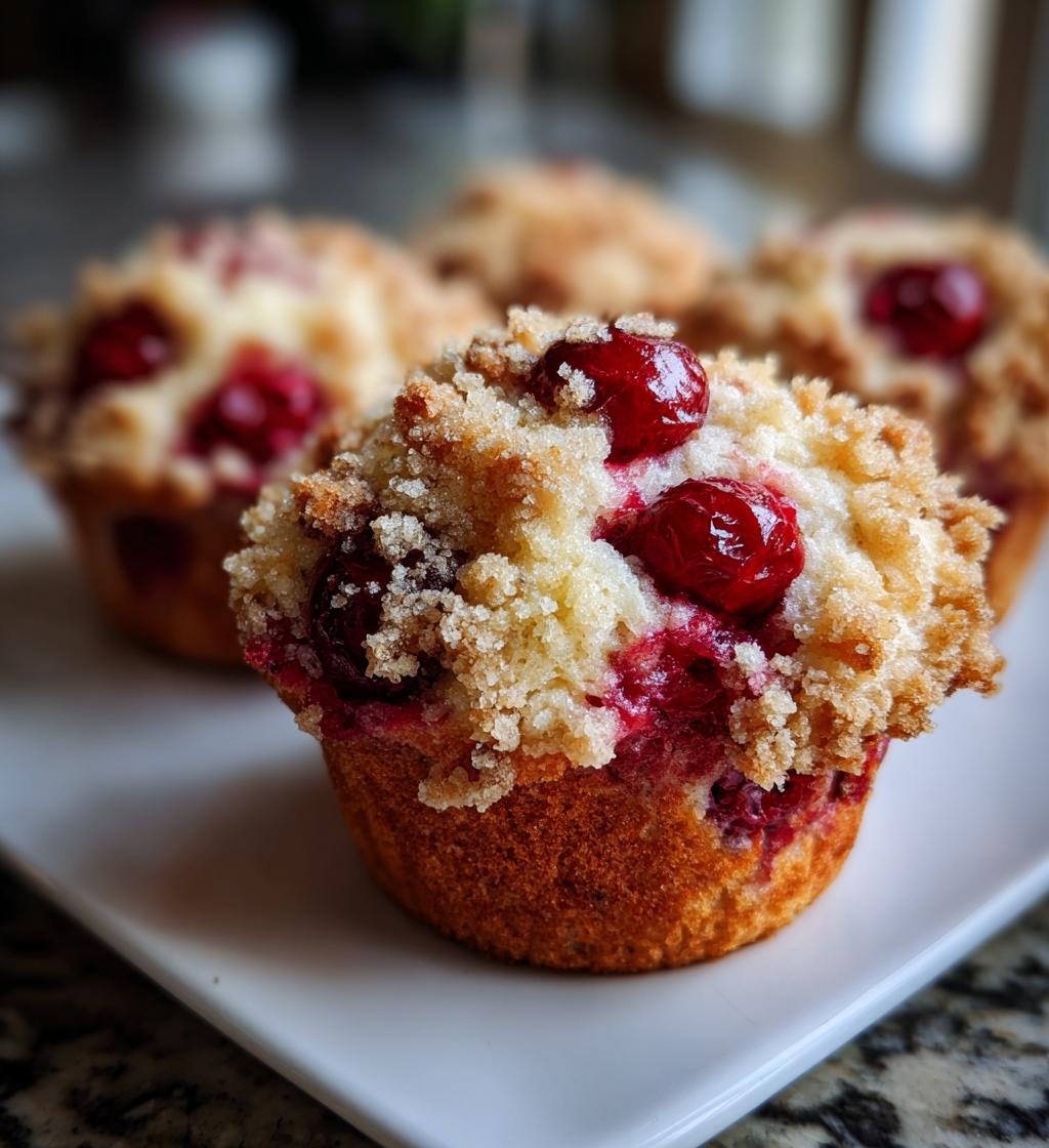cherry cobbler muffins