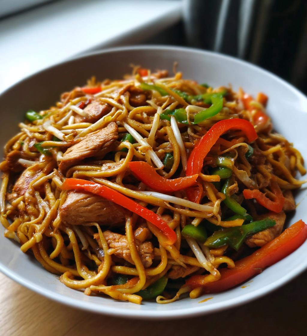 chicken chow mein with the ultimate chow mein sauce