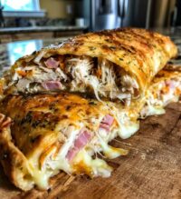 chicken cordon bleu stromboli