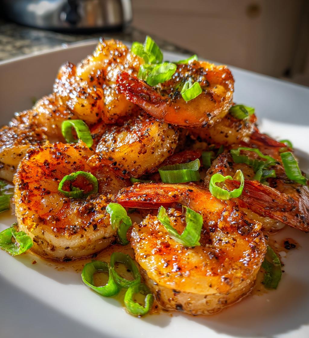 chinese salt and pepper shrimp - detail 1