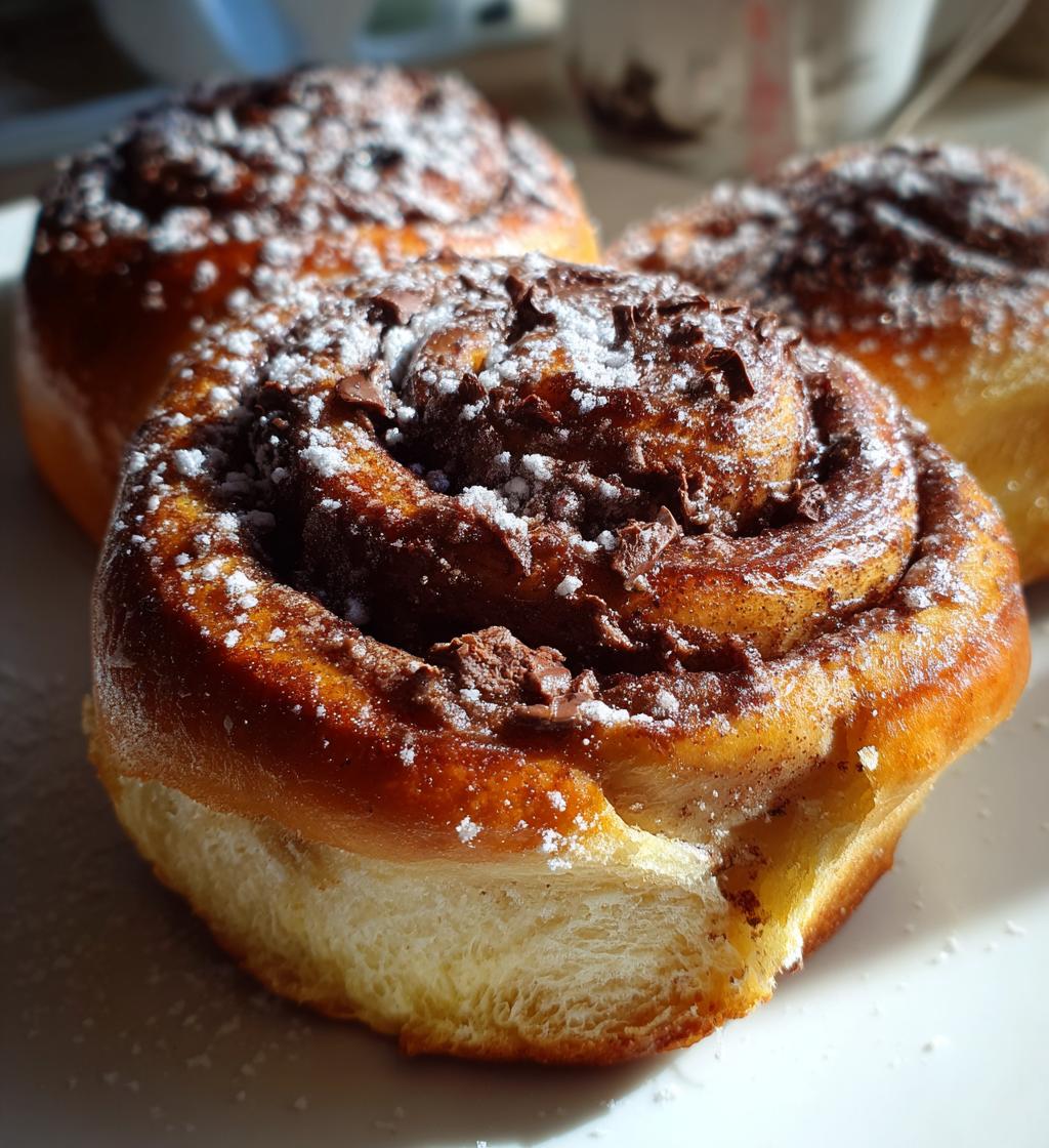 chocolate cinnamon rolls