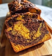 chocolate marble pumpkin bread