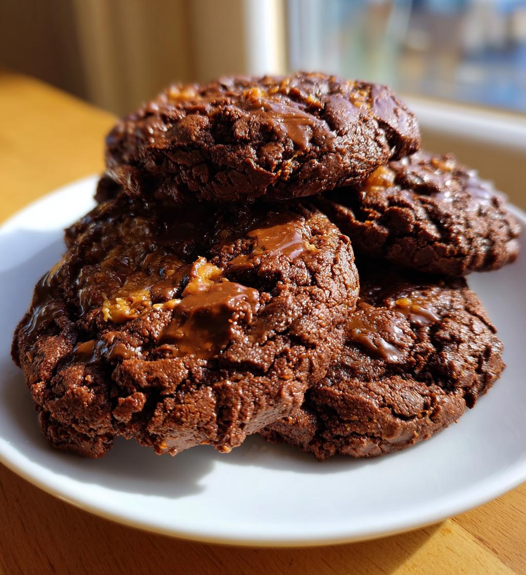 chocolate peanut butter cookies - detail 1