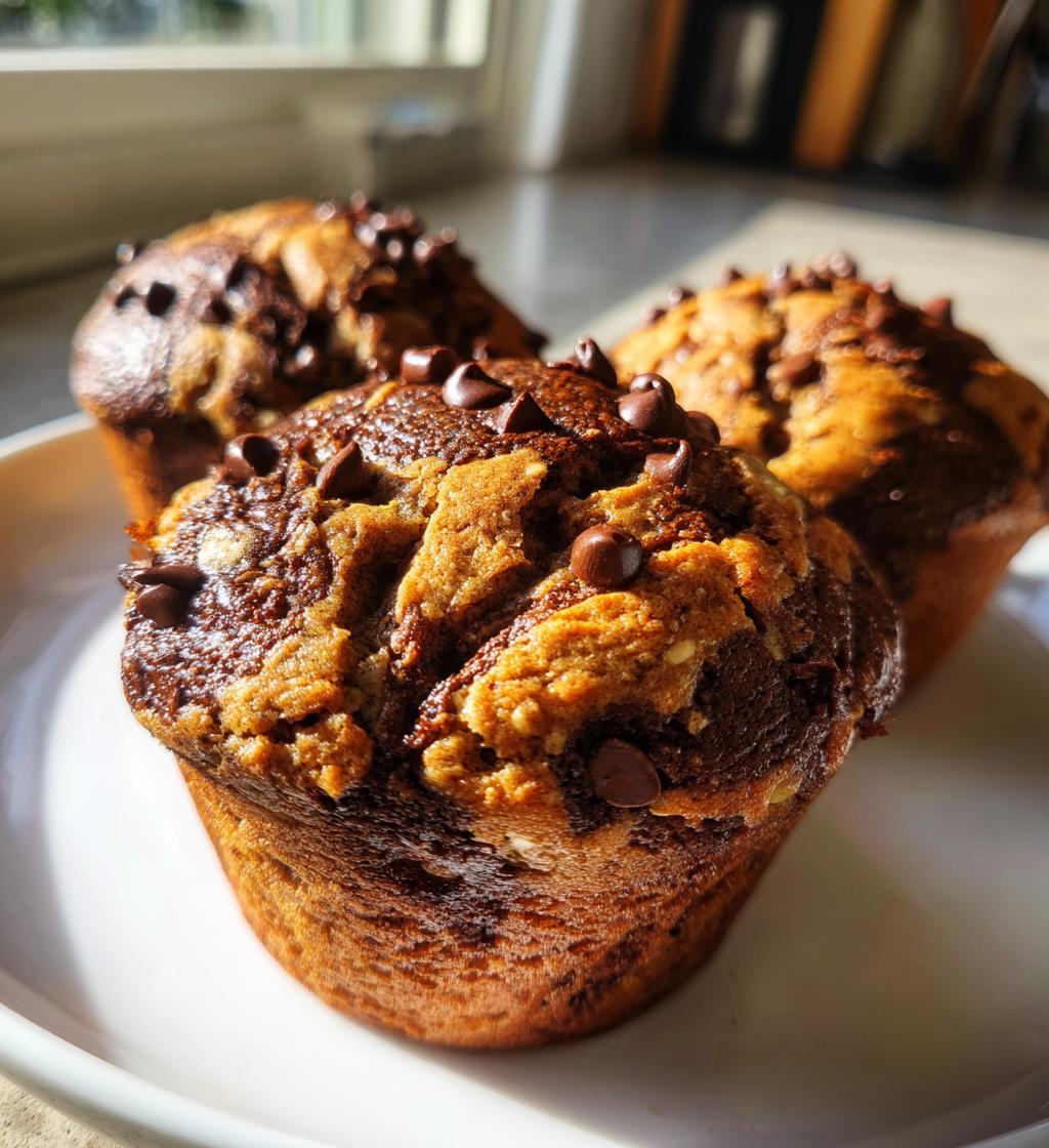 chocolate peanut butter swirl muffins
