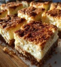 churro cheesecake bars