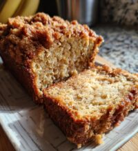 cinnamon crumble banana bread