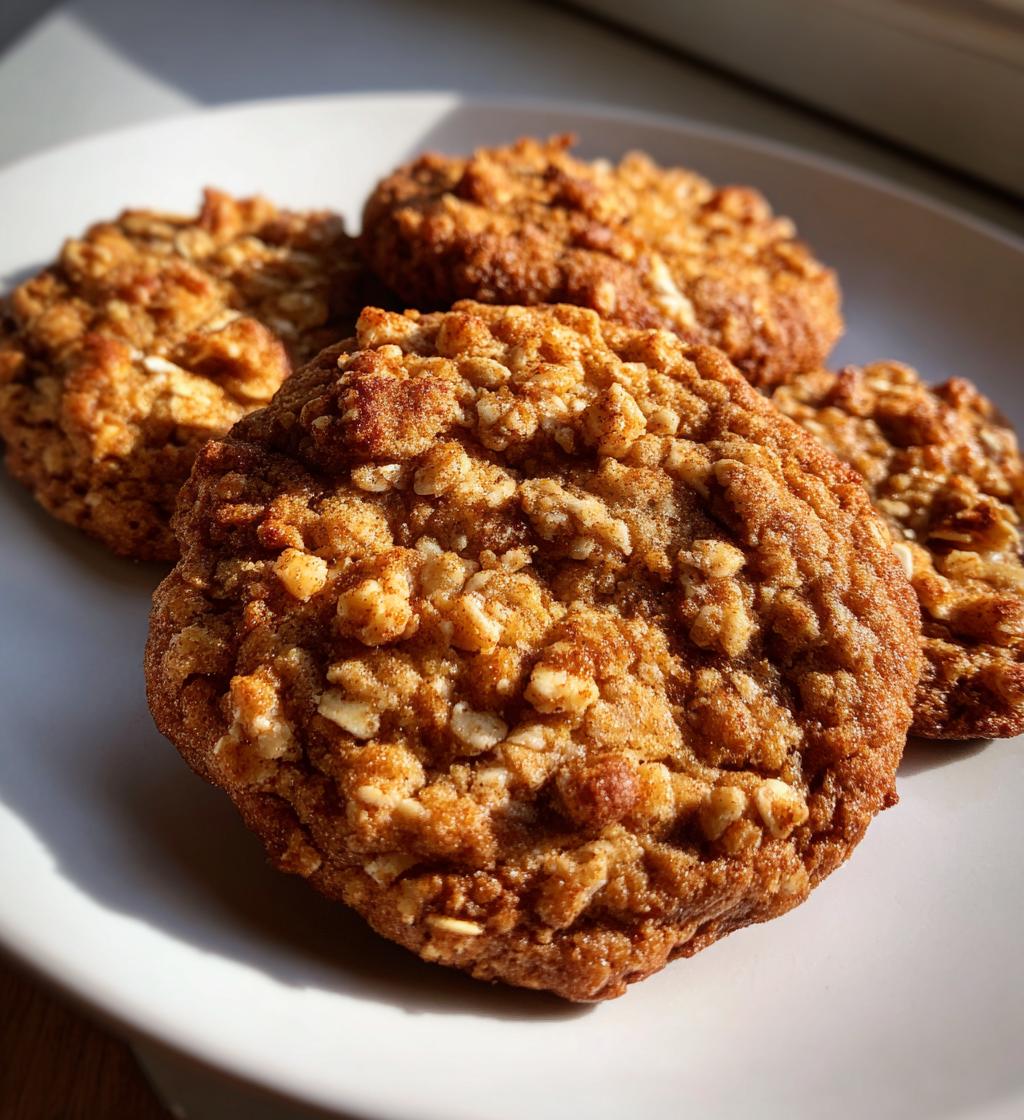 cinnamon oatmeal cookies with streusel