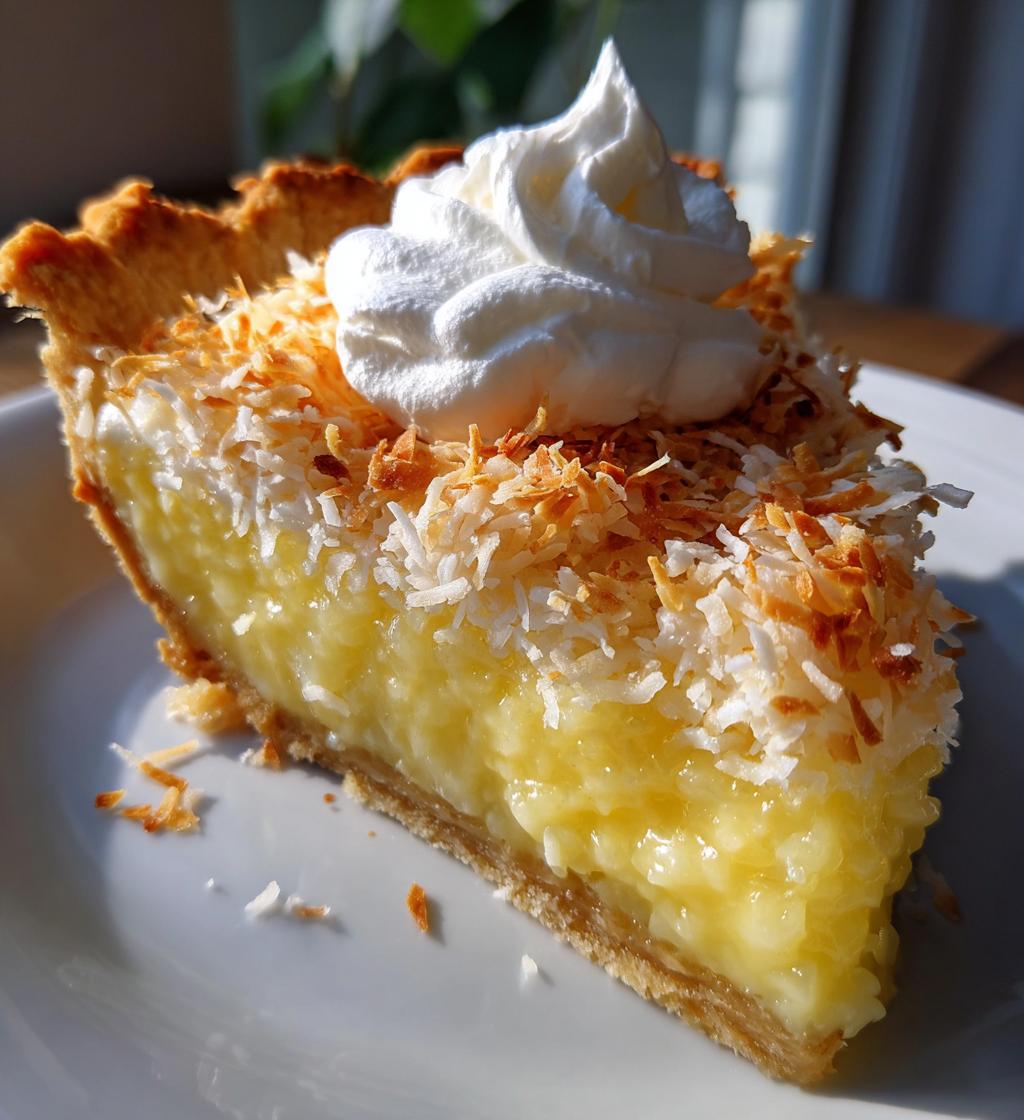 coconut custard pie