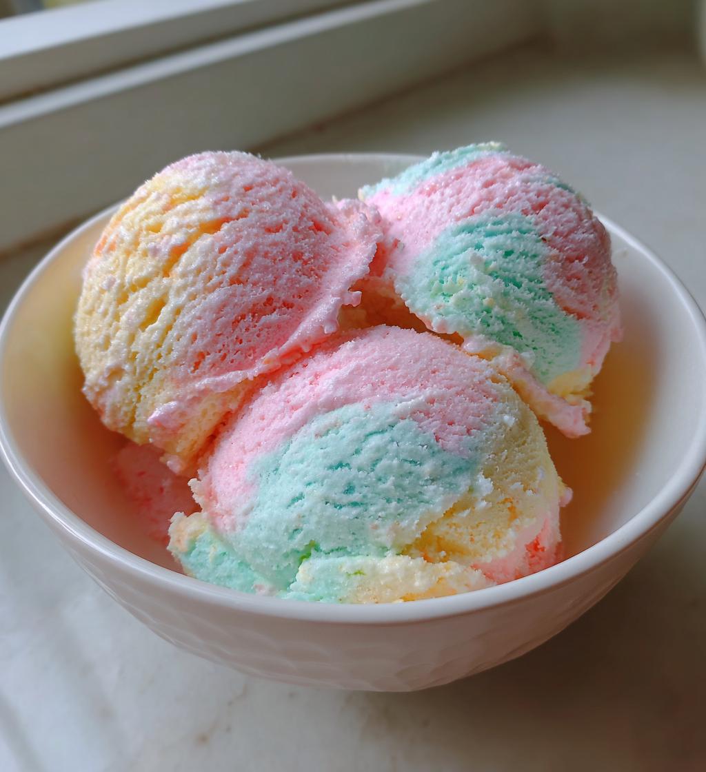 cotton candy flavored ice cream no churn - detail 1