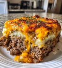 cowboy meatloaf and potato casserole