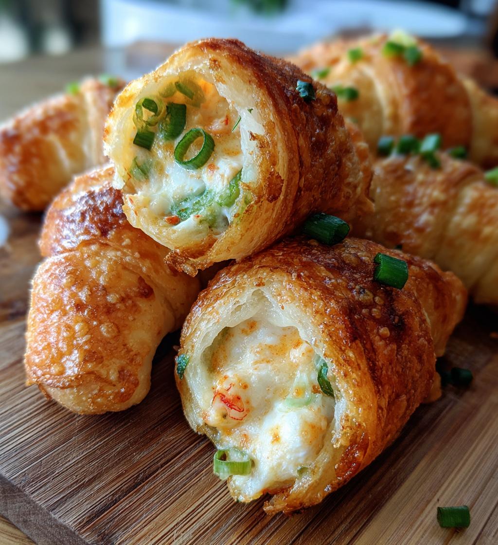 crab cheese filled crescent rolls