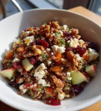 cranberry apple quinoa salad a delightful burst of flavors