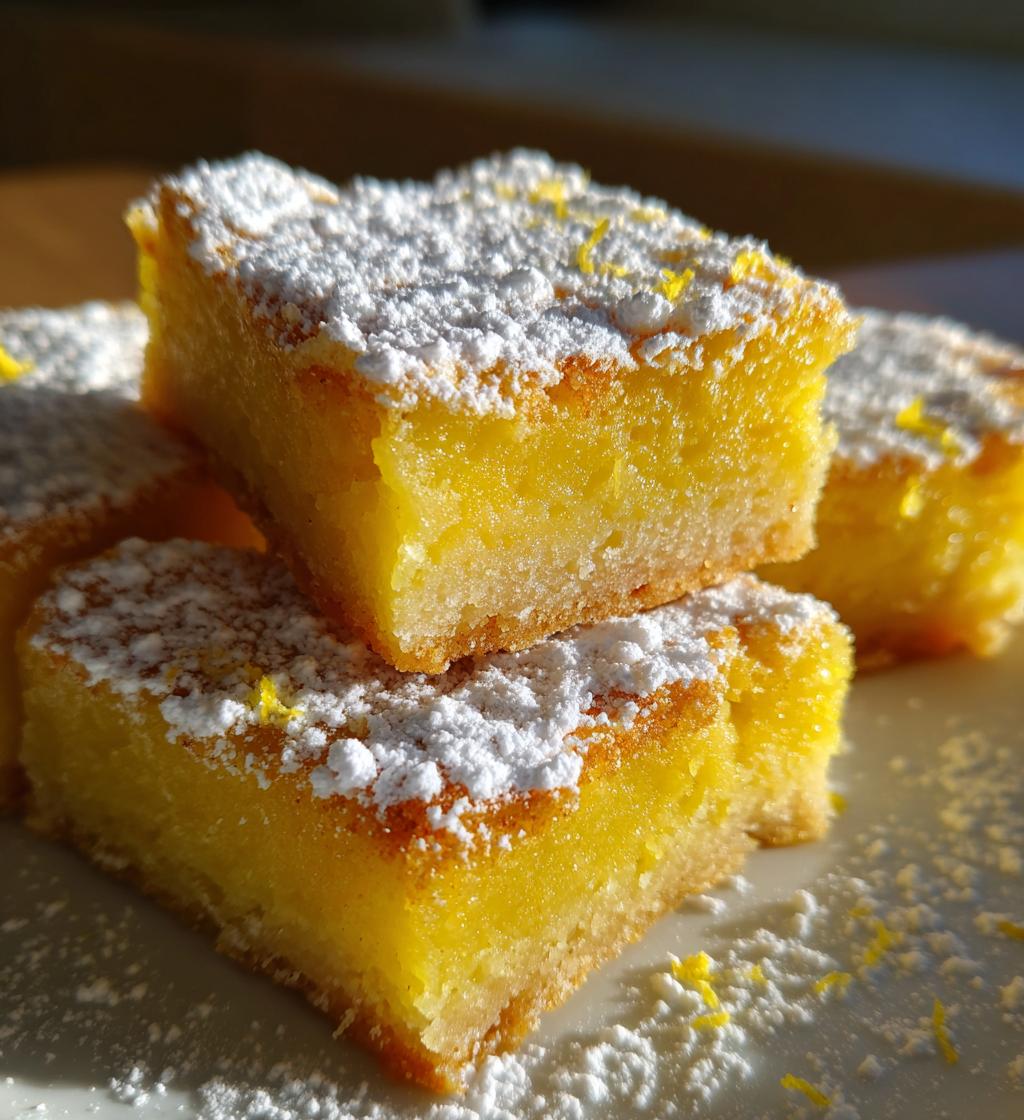 creamy lemon squares - detail 1