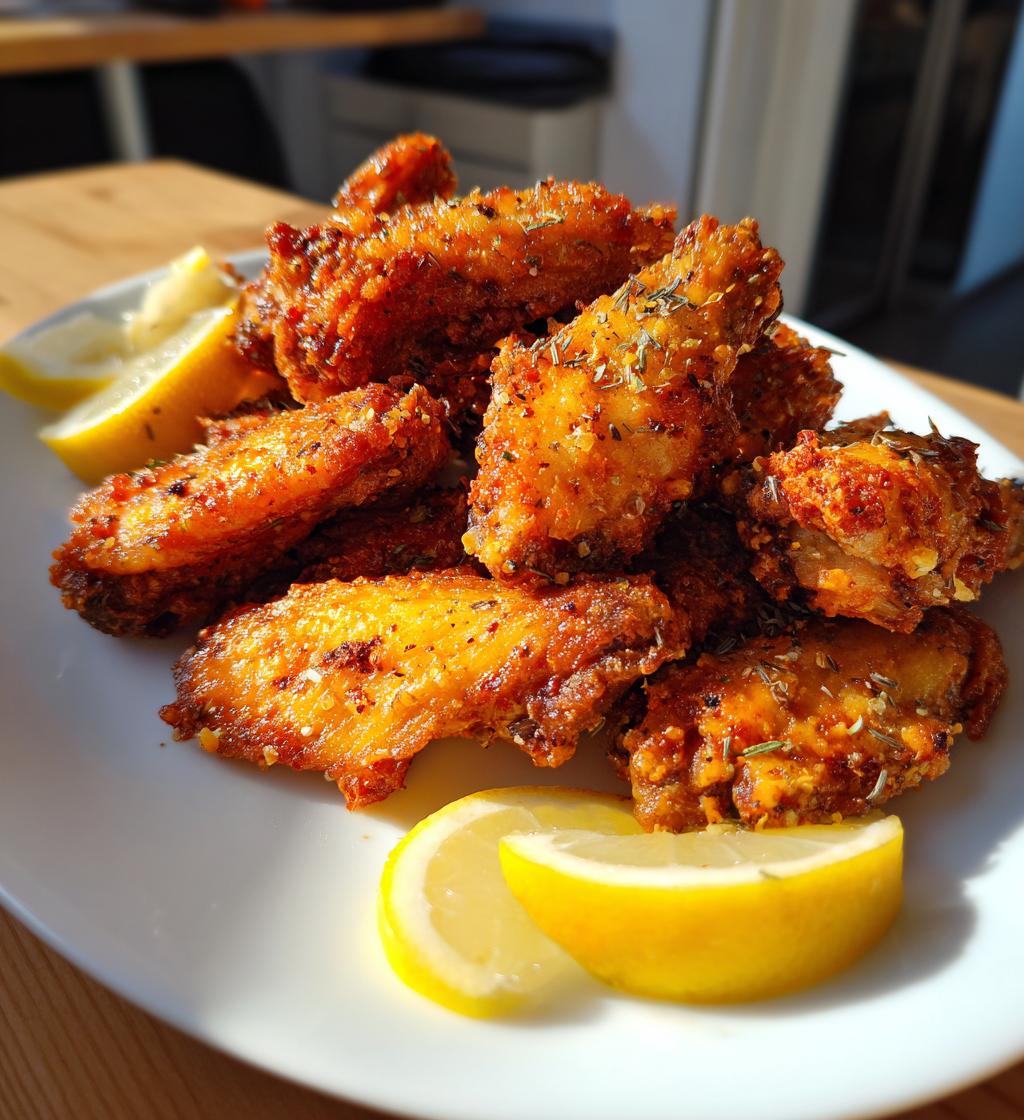 crispy lemon pepper wings