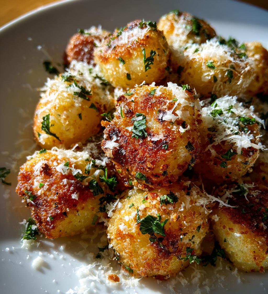 crispy parmesan potatoes - detail 1