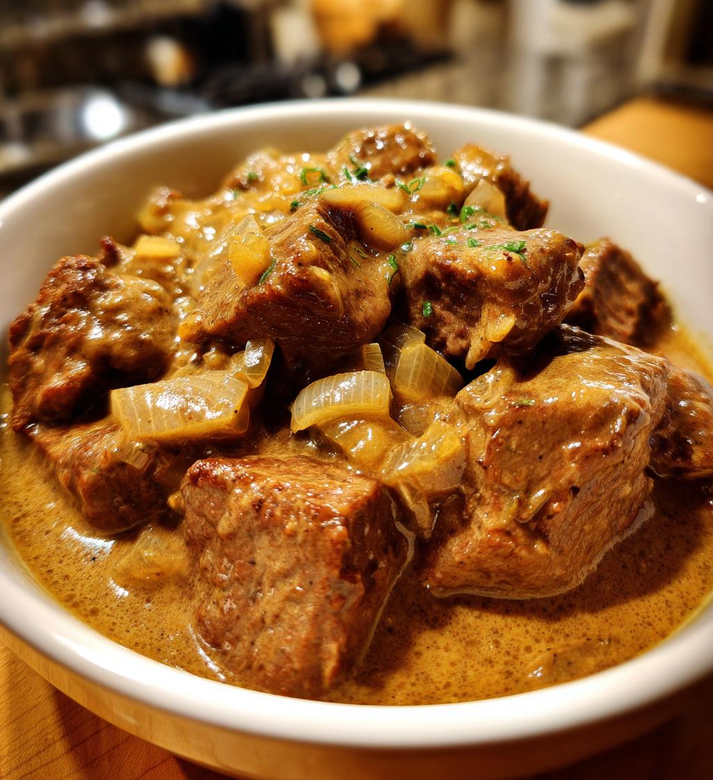 crock pot cube steak recipe with cream of celery - detail 1