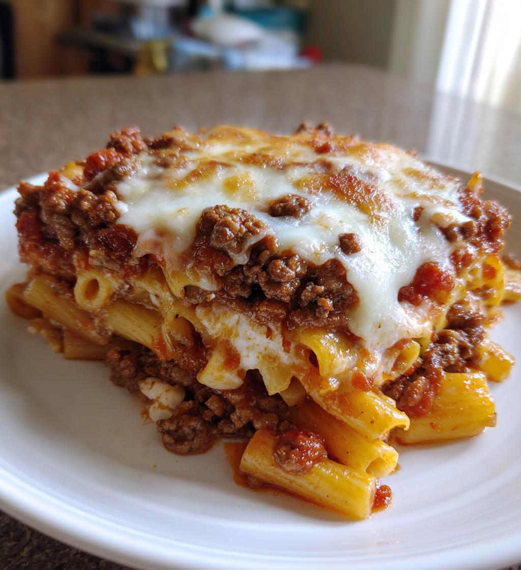 crockpot baked ziti - detail 1