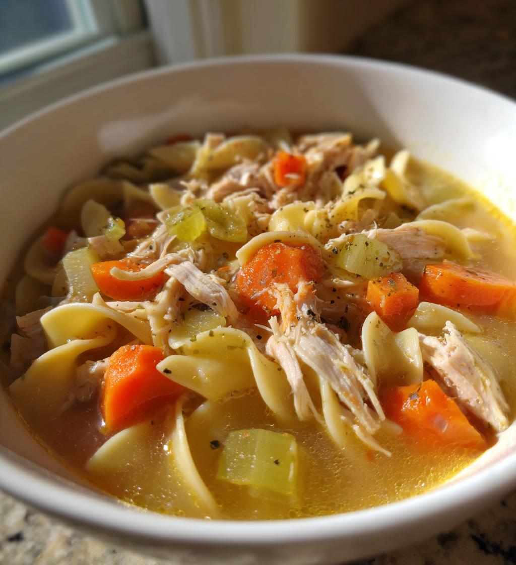 crockpot chicken noodle soup