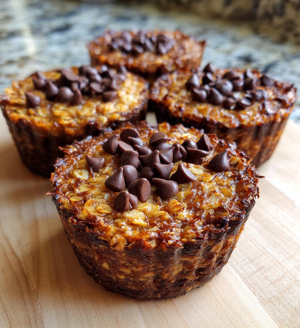 decadent dark chocolate oatmeal cups
