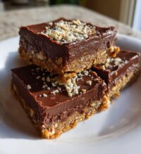 decadent oatmeal fudge bars