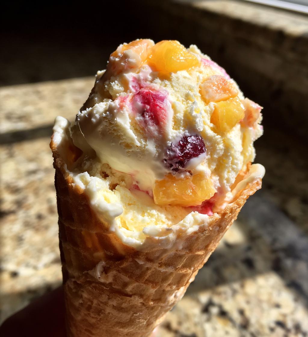 each cobbler cheesecake cones