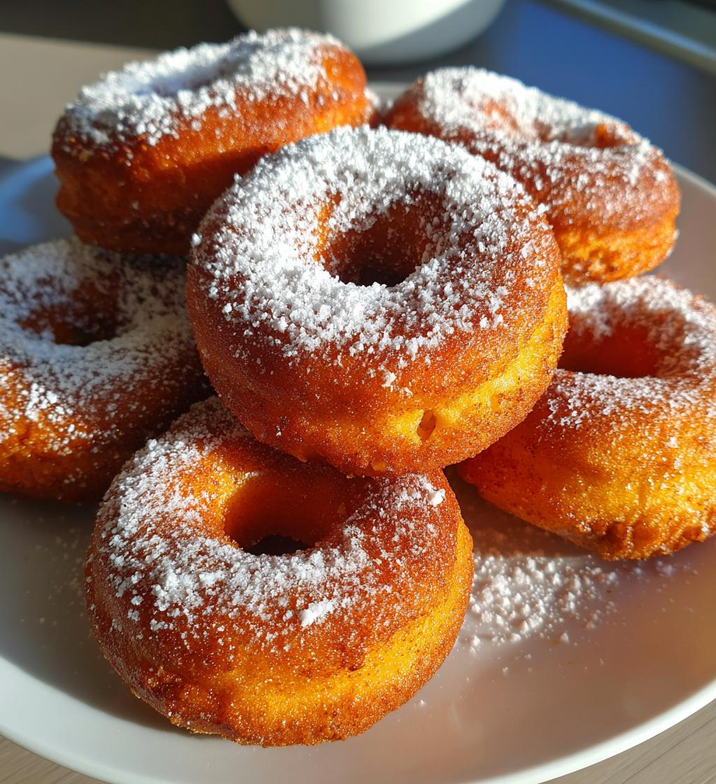 easy baked pumpkin spice donuts