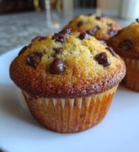easy banana chocolate chip muffins recipe