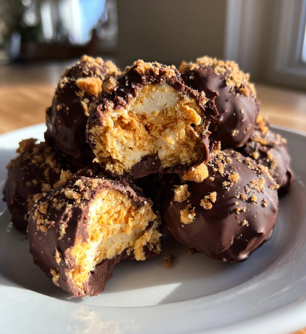easy butterfinger balls