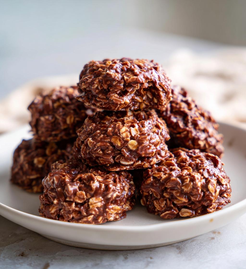easy no bake cookies - detail 1