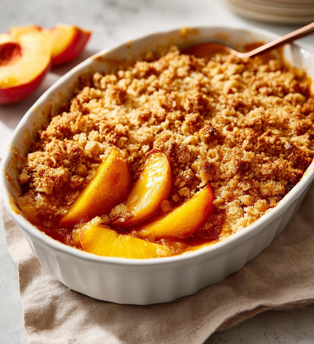 easy peach crisp recipe - detail 1