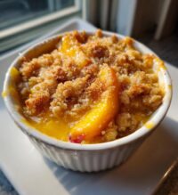 easy peach crisp recipe