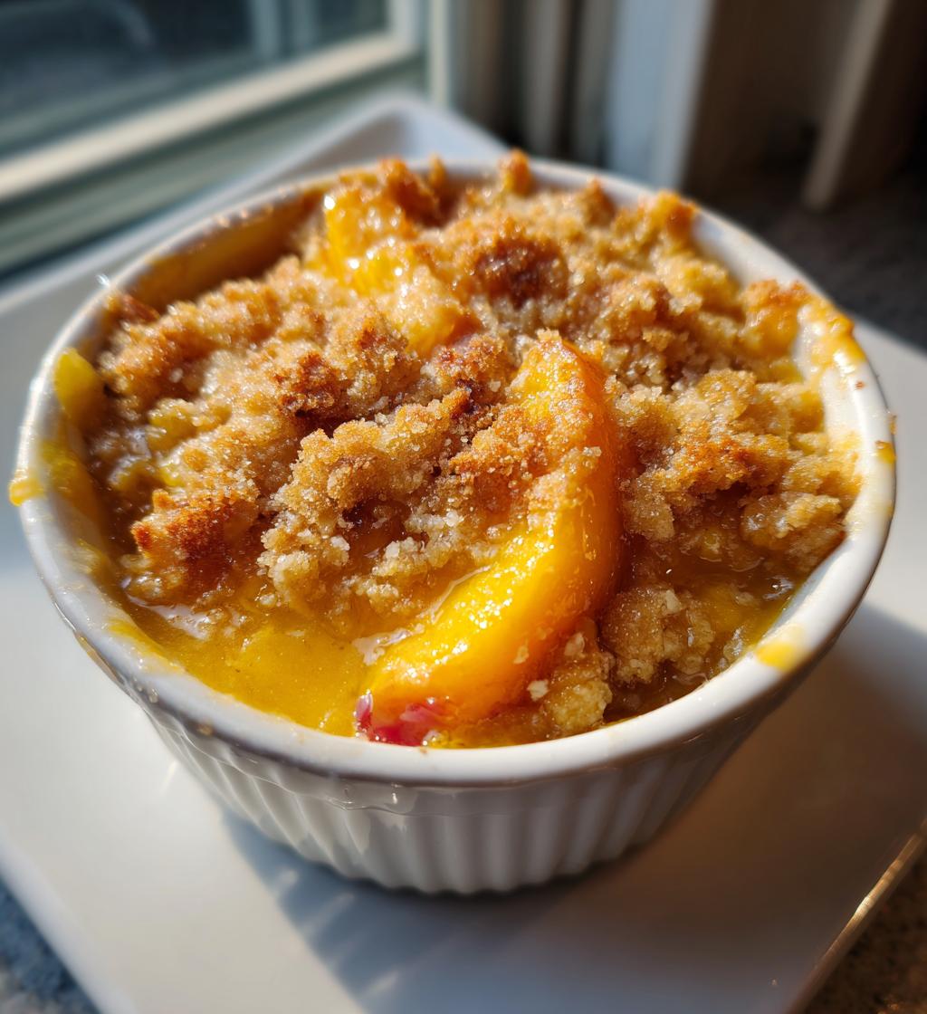easy peach crisp recipe
