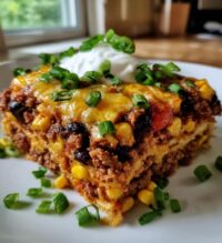 easy taco lasagna