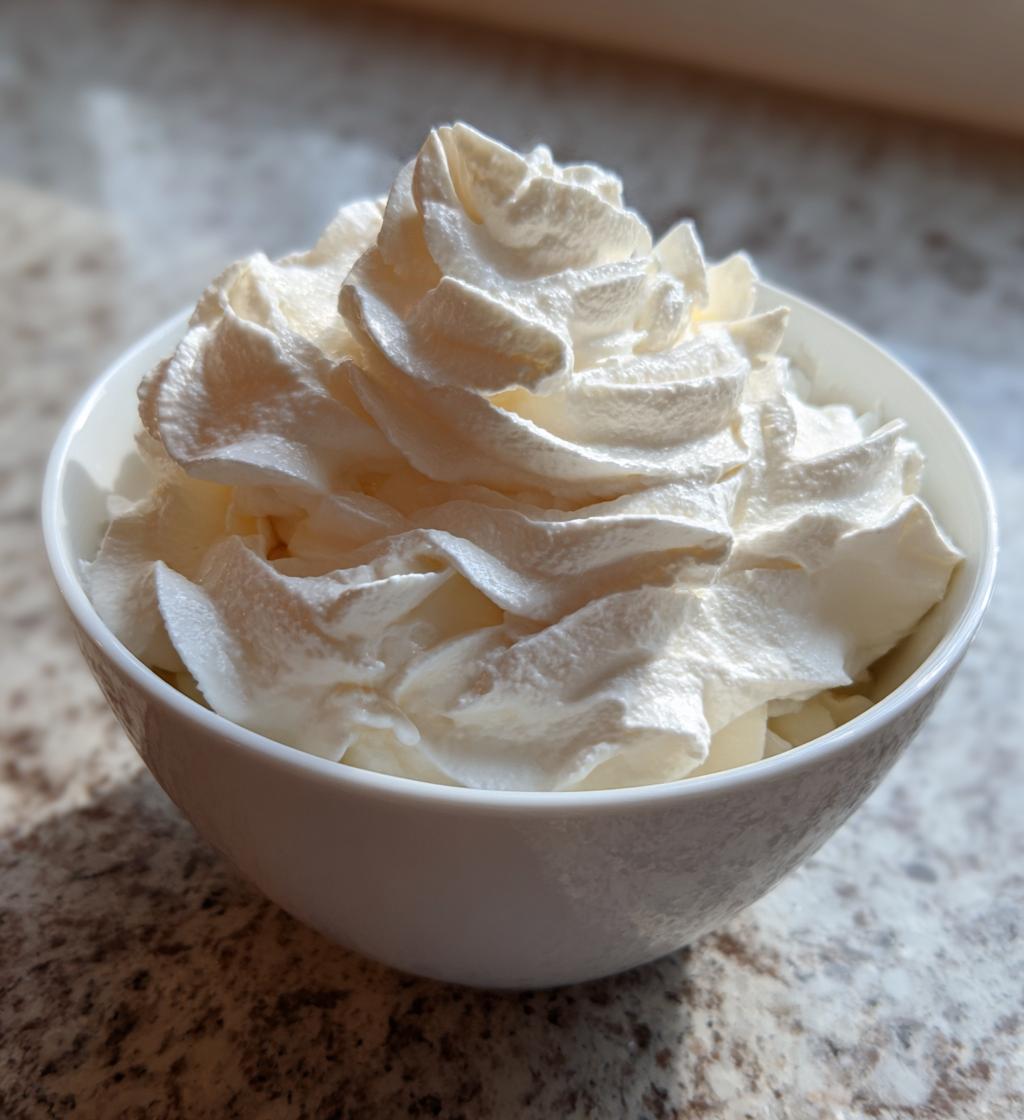 easy vanilla whipped cream