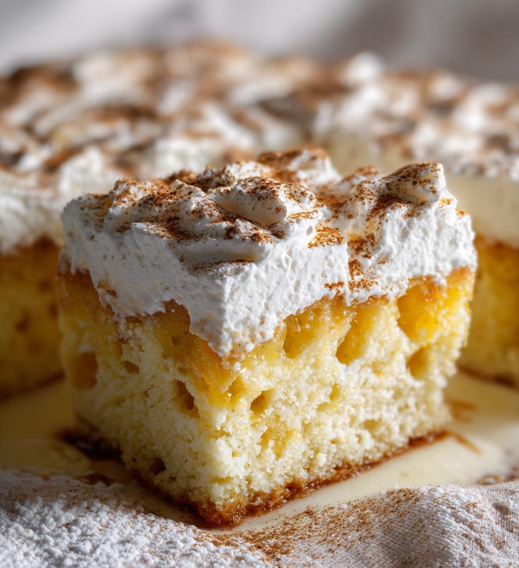 eggnog poke cake