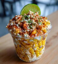 elote en vaso corn in a cup