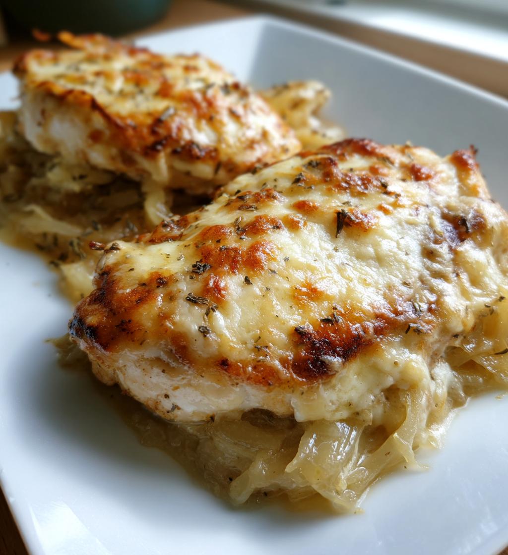 french onion chicken bake