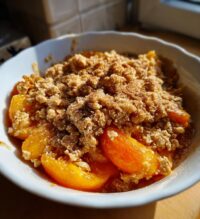 fresh apricot crisp