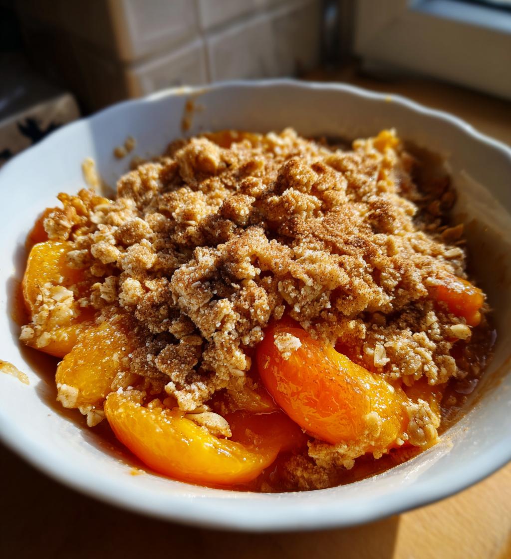 fresh apricot crisp