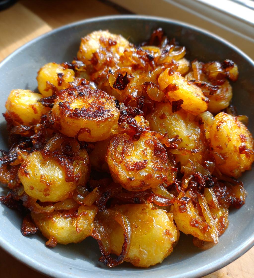 fried potatoes and onions