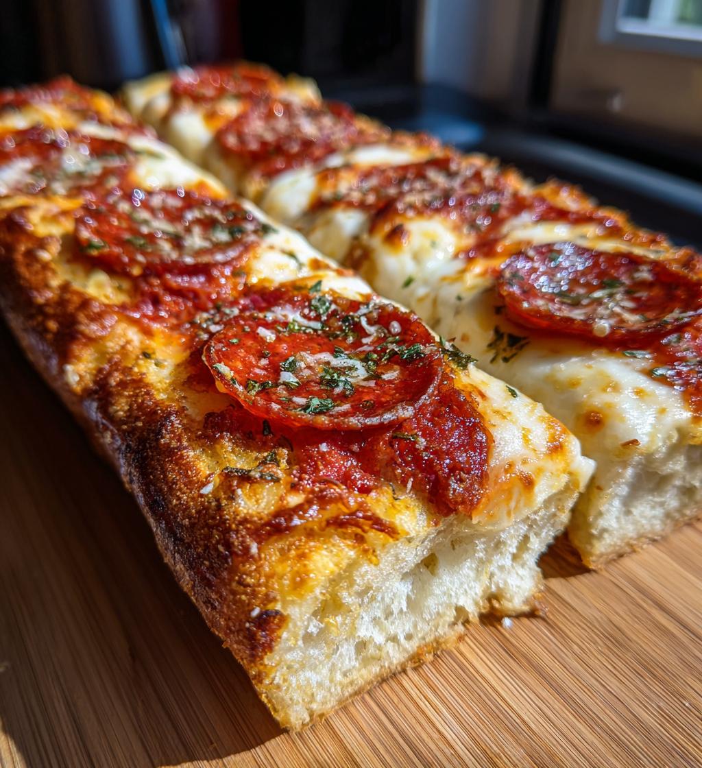 garlic bread pizza