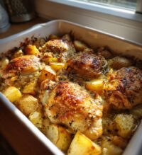garlic parmesan chicken and potatoes perfect one pan dinner
