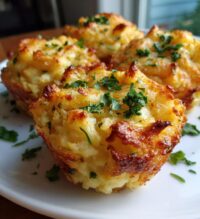 garlic parmesan mashed potato cups