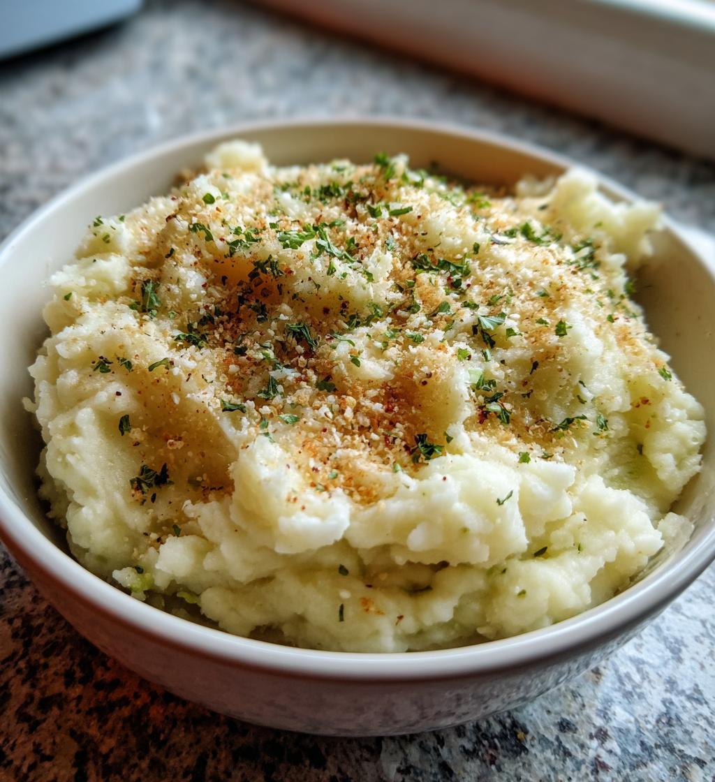 garlic parmesan mashed potatoes