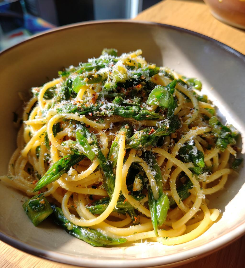 garlic scape pasta